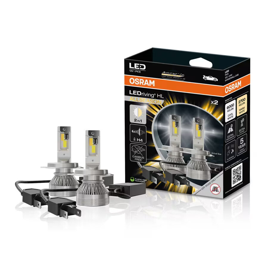 OSRAM LEDriving HL ALLSEASON H4 LED Scheinwerferlampen
