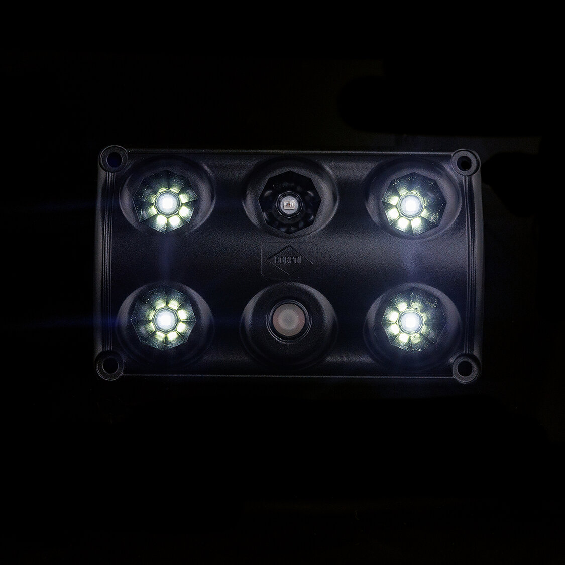 Horpol LED Innenleuchte Schwarz 12-24V | Drei Stufen