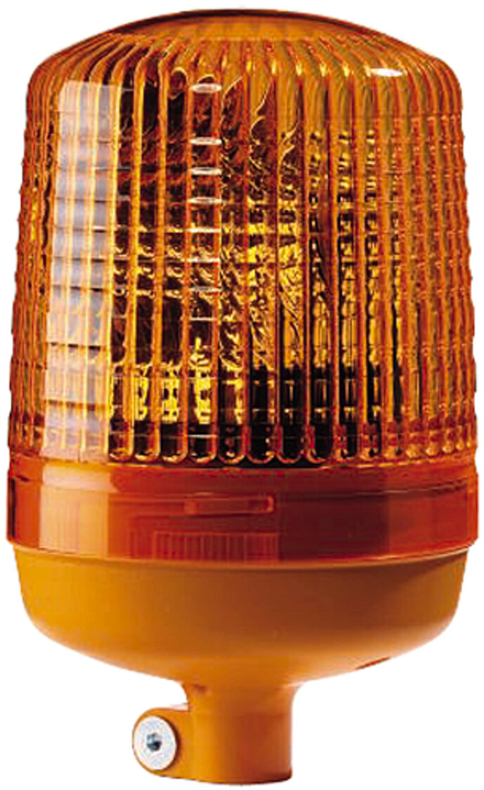 HELLA KL7000 24V gelbe Rundumleuchte | Rohrstutzen