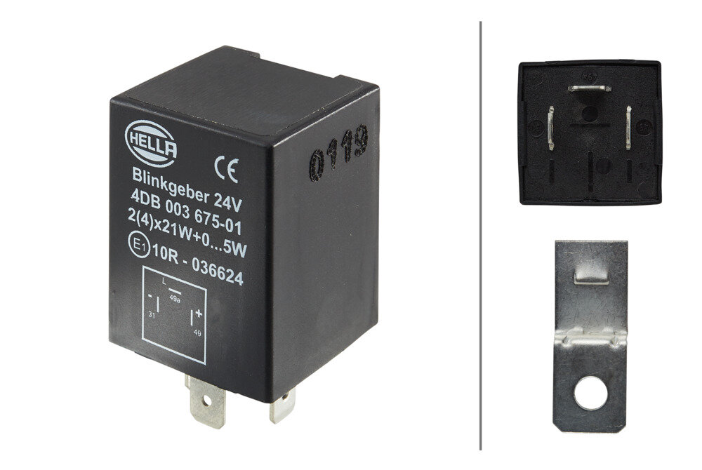 HELLA 4DB 003 675-011 Blinkrelais 24V 3-polig