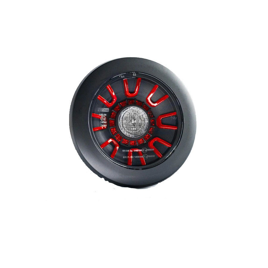 Fristom FT-314 LED-R&uuml;cklicht, 3 Funktionen, Schwarz, Einbau