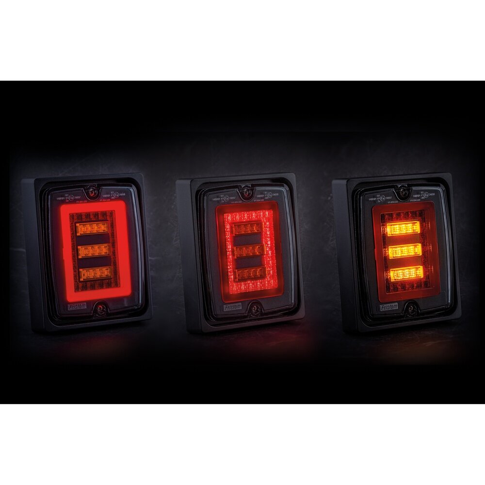 Fristom FT-323 LED R&uuml;cklicht| 3-Funktionen | Inklusive Rahmen