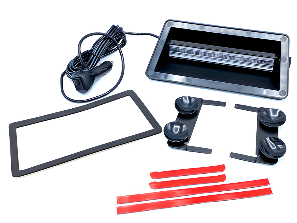 LED Frontscheibenblitzer mit Saugnapf | Orange