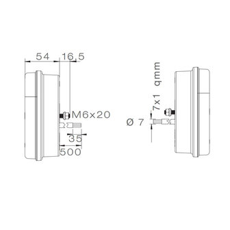 Asp&ouml;ck R&uuml;ckleuchte MultiLED II Rechts 8P