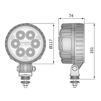 Wesem LED Fernscheinwerfer 1500LM + Kabel