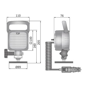 Wesem Mobiler LED Breitstrahler 2500LM