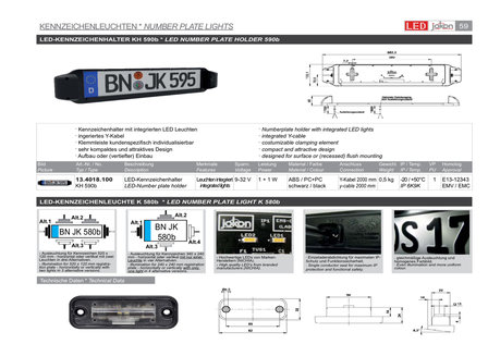 Jokon LED Kennzeichenbeleuchtung