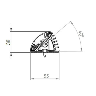 Dasteri LED Innenleuchte 11,7CM High Power 12V