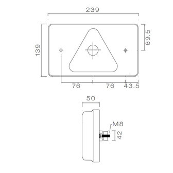 Asp&ouml;ck Multiled R&uuml;ckleuchte Links