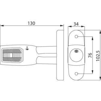 Dasteri Positionsleuchte LED 3-Funktionen kurz 24V