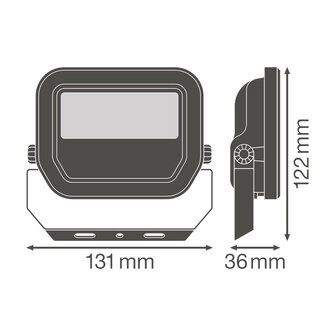 Ledvance 10W LED Fluter 230V Wei&szlig; 3000K Warm Wei&szlig;