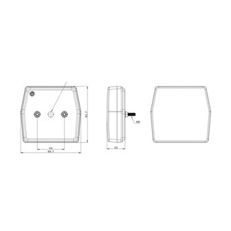 Fristom FT-222 LED R&uuml;ckleuchte 3-Funktionen 12V Bajonet