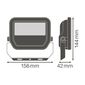 Ledvance 20W LED Fluter 230V Wei&szlig; 6500K Kalt Wei&szlig;