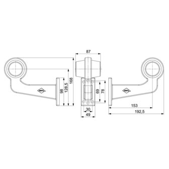 Horpol d&auml;nisch LED Begrenzungsleuchte Blinker + 5m Kabel