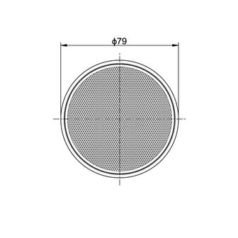 Horpol Reflektor Rund mit Klebestreifen &Oslash;79mm Wei&szlig;