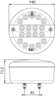 Dasteri LED-Nebelscheinwerfer 9-33V