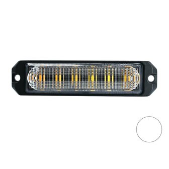 LED Blitzer 6-fach ultra Fl&auml;che Wei&szlig;