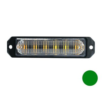 LED Blitzer 6-fach ultra Fl&auml;che Gr&uuml;n