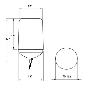 Dasteri Halogen Rundumleuchte Mit Schraub Montage 12V