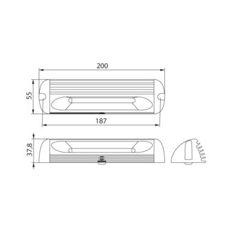 Dasteri LED Innenleuchte 20CM High Power