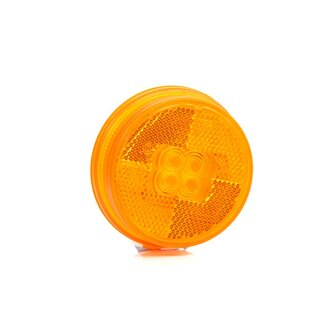 Fristom LED Positionsleuchte Rund Orange + 0,5m Kabel