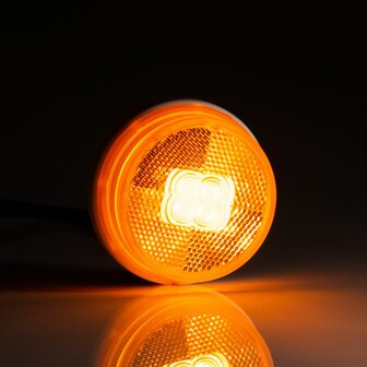 Fristom LED Positionsleuchte Rund Orange + 0,5m Kabel