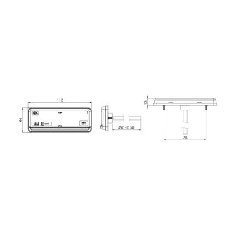 Horpol LED Postionsleuchte Orange mit Blinker LKD 2432