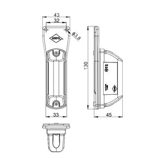 Horpol LED Postionsleuchte 2-Funktionen + 0,5m Kabel Rechts