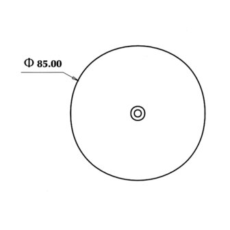 Dasteri Reflektor Rund &Oslash;8,5CM Wei&szlig;