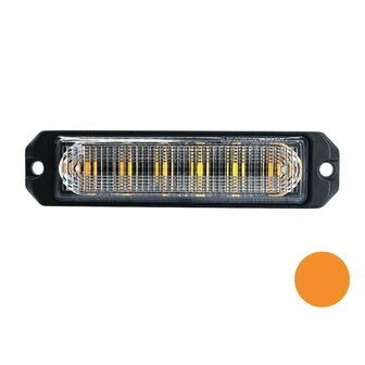 LED Blitzer 6-Fach Ultra Flach Orange