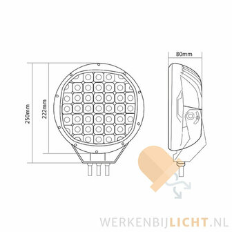 185W LED Fernscheinwerfer