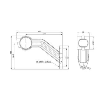 Fristom LED Begrenzungsleuchte 3-Funktionen Links