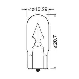 Osram Gl&uuml;hbirne 24V Original Line W2.1x9.5d 10 St&uuml;ck