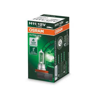 Osram H11 Halogen Birne 12V 55W PGJ19-2 Ultra Life