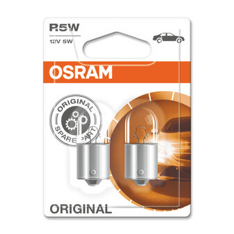 Osram R5W Gl&uuml;hbirne 12V BA15s Original Line 2 St&uuml;ck