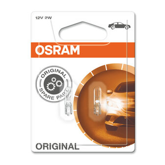Osram Gl&uuml;hbirne 12V W2x4.6d Original Line 2 St&uuml;ck
