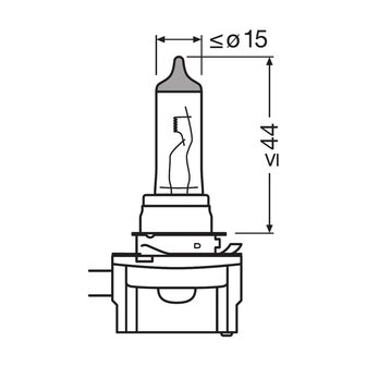 Osram H8B Halogen Lampe 12V PGJY19-1 Original Line