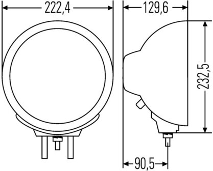 Hella Verstr Luminator m/stl ref 17,5 | 1F8 007 560-011