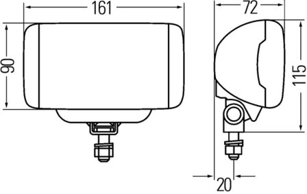 Hella Verstr Comet FF450 zKap z/gl | 1FB 010 951-001