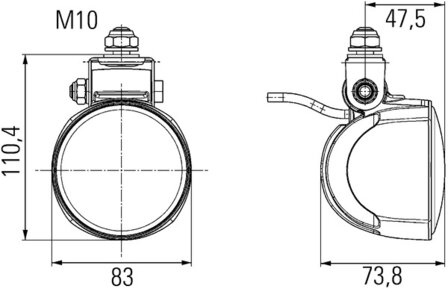 Hella Werklamp M70 led 9-33V Gen III hangend | 1G0 996 276-461