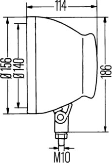 Hella Werklamp Gladiator M10 | 1G3 003 710-021