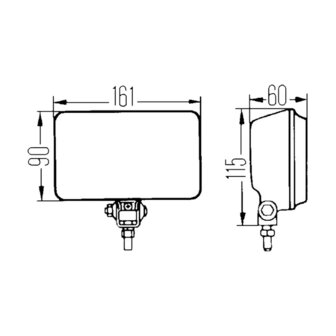 Hella Mistlamp Comet 450 zKap z/gl | 1NB 005 860-331