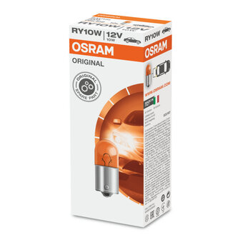 Osram RY10W 12V Gl&uuml;hbirne BAU15s Original Line 10 St&uuml;ck