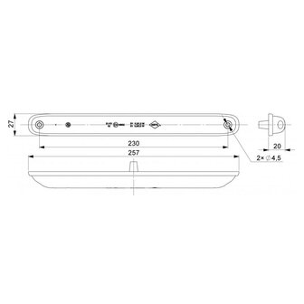 Horpol LED Ruck- Und Bremslicht Slim Design LZD 2247