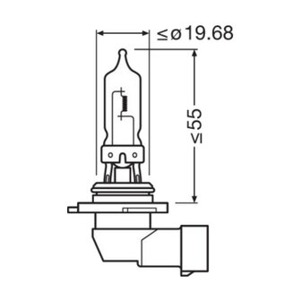 Osram HB3 Halogen Birne 12V 100W Super Bright Premium P20d