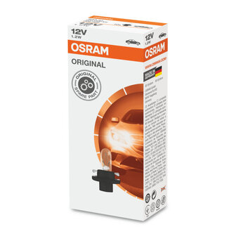 Osram Gl&uuml;hbirne 12V BX8.4d Original Line 10 St&uuml;ck