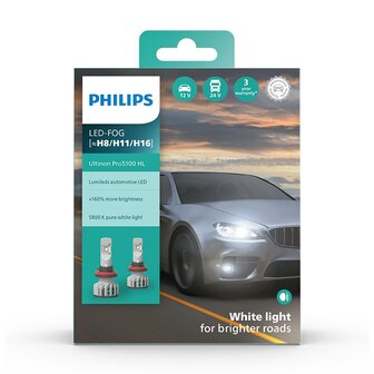 Philips LED Nebelscheinwerfer H8/H11/H16 12/24V 2 St&uuml;ck
