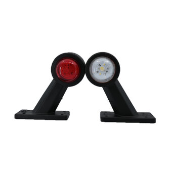 Dasteri LED Begrenzungsleuchte 10-30V Rot + Weiss (Satz)