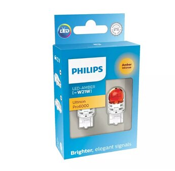 Philips W21W LED Retrofit Orange 12V 2 St&uuml;ck