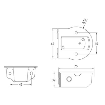 Dasteri Seitenmontageplatte MB10